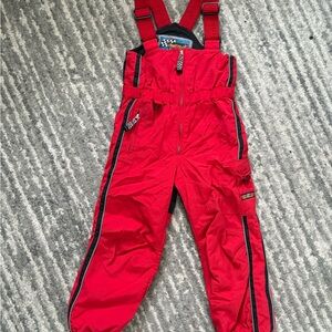 Red Kids Snow Pants, preschool